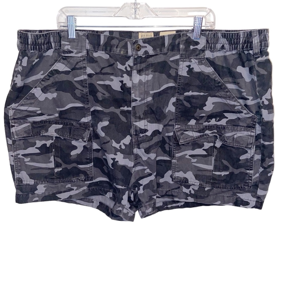 Red Head Cargo Shorts Mens Size 48 Canvas Cotton Camo Camouflage Bass Pro Shop